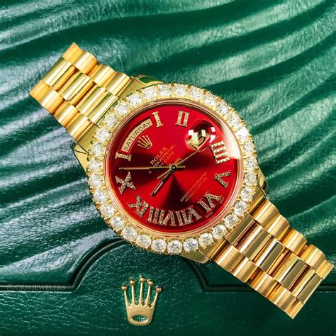 red face bust down rolex|rolex day date 40 18 ct.